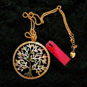 Betsey Johnson Tree Of Life Necklace